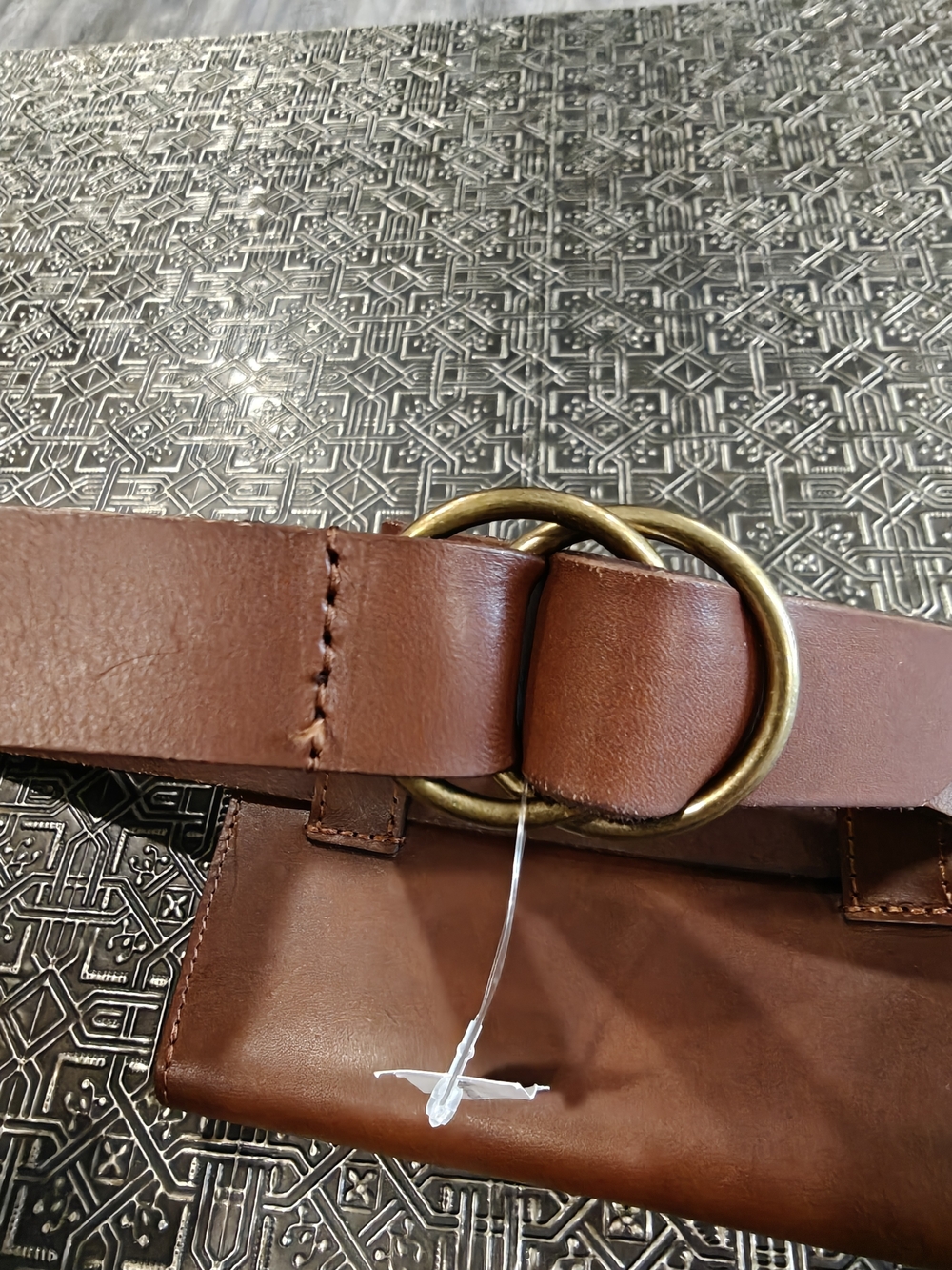 🐢 Banana Republic Cognac Leather Belt Bag. NWT S/XS - Picture 15 of 17